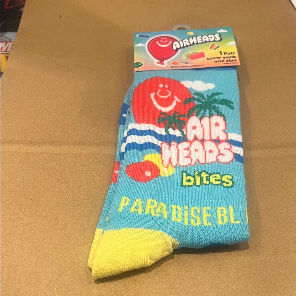 Airheads Bites Paradise Blue Socks